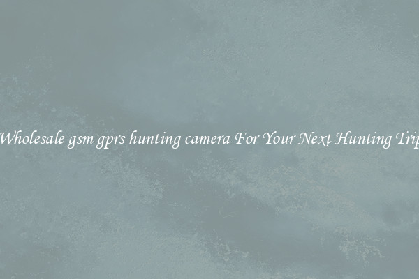 Wholesale gsm gprs hunting camera For Your Next Hunting Trip