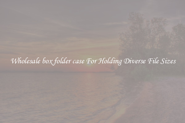 Wholesale box folder case For Holding Diverse File Sizes