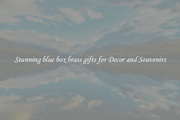 Stunning blue box brass gifts for Decor and Souvenirs