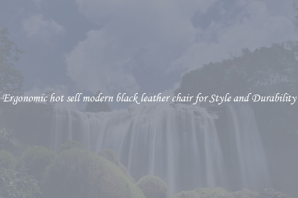 Ergonomic hot sell modern black leather chair for Style and Durability