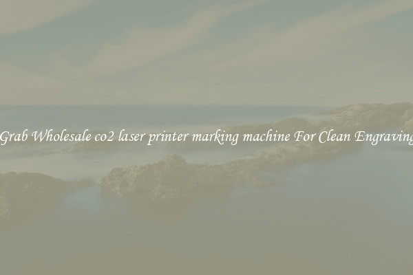 Grab Wholesale co2 laser printer marking machine For Clean Engraving
