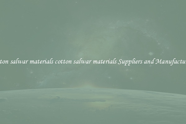 cotton salwar materials cotton salwar materials Suppliers and Manufacturers
