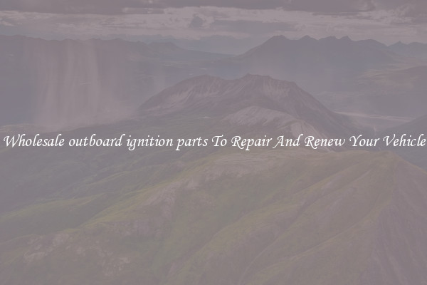 Wholesale outboard ignition parts To Repair And Renew Your Vehicle
